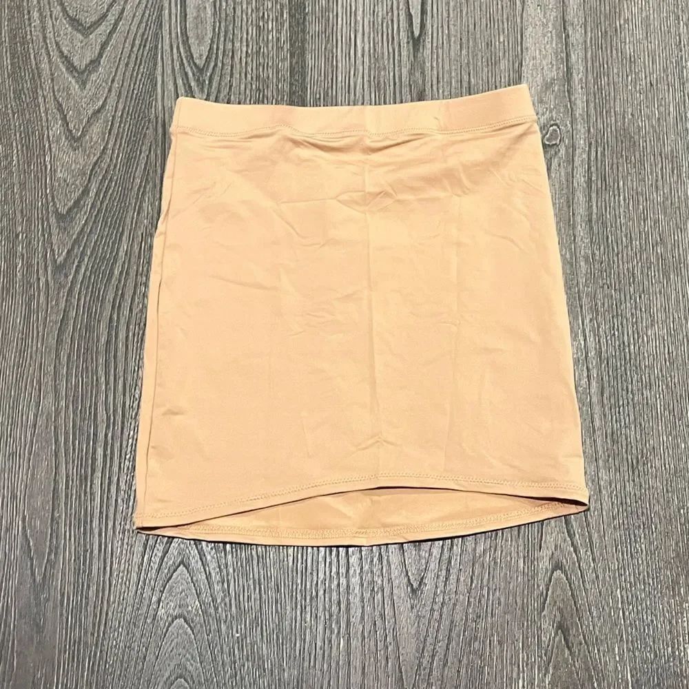 NWT Skims Swim High-Waisted Tube Skirt Cover-Up Swimwear Mini Ochre XXS